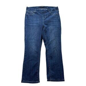 Liverpool Los Angeles The Crop Jeans Women 16W Blue Excellent Pull On Stretch